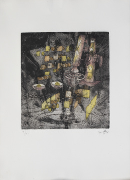 1015.  ROBERTO MATTA (Santiago de Chile, 1911 - Civitavecchia, Italia, 2002)Devoirs dans le Hasard, 1973