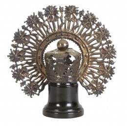 1170.  Corona de Virgen de plata repujada.España, S. XVIII.
