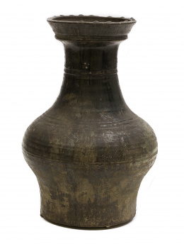 1054.  Jarrón en cerámica esmaltada. Dinastía Han, 206-220 D.C