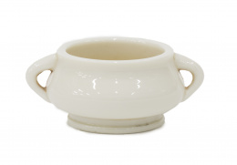 1392.  Incensario en porcelana blanca.China, dinastía Qing, S. XIX - XX