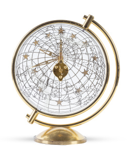 1444.  Reloj de mesa de tipo esqueleto con los signos del zodiaco.