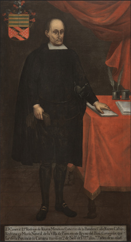 830.  ATRIBUIDO A PEDRO JOSÉ DÍAZ (activo entre 1770 y 1810)Retrato de Don Rodrigo de Ribera Mendoza Ramos Galbán