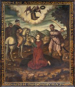 873.  ESCUELA ALTO PERÚ, FF. SIGLO XVIISanta Margarita