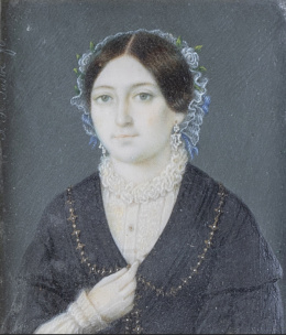761.  ANTONIO MARÍA SASTRE (Escuela española, siglo XIX)Retrato de dama