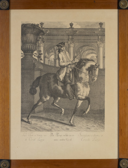 745.  JOHANN ELIAS RIDINGER (Escuela alemana, 1698-1767)"Palotaden" y "Le Trot a droite sur le cercle large"