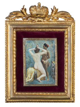 765.  ESCUELA CENTROEUROPEA, SIGLO XIX"La toilette"