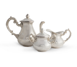 1262.  Juego de café de plata de ley 925.S. XX.