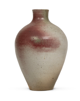 710.  Josep Llorens Artigas* (Barcelona, 1892 - 1980).Jarrón de cerámica esmaltada en gres.Firmado y fechado en la base, 1964.