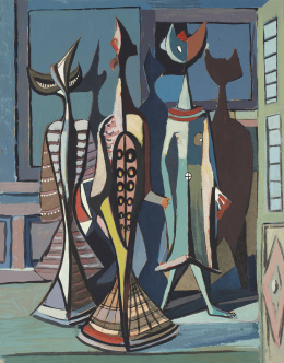 951.  ALBERTO SÁNCHEZ (Toledo, 1895 - Moscú, 1962)Los tres fantasmas