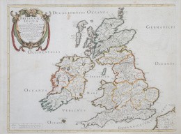 730.  NICOLAS SANSON (1600-1667)Islas Británicas