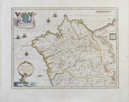 731.  JOHANN BLAEU (1571-1638)"Gallaecia Regnum" (Reino de Galicia)