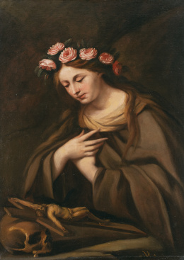 813.  ANDREA VACCARO (Nápoles, 1598 - 1670)Santa Rosalía de Palermo