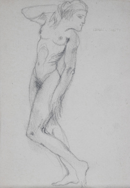 944.  ISMAEL SMITH (Barcelona, 1886 - White Plains, Nueva York, 1972)Desnudo femenino, c.1914