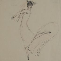 941.  ISMAEL SMITH (Barcelona, 1886 - White Plains, Nueva York, 1972)Bailaora Laura de Santelmo, c.1918