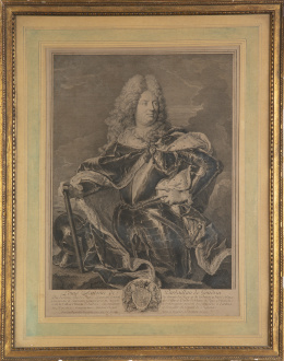 751.  HYACINTE RIGAUD (1659-1743) FRANÇOIS CHÉREAU (1680-1729) Retrato de Louis Antoine de Pardaillan de Gondrin, duque de Antin