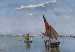 880.  ANTONIO REYNA (Coín, Málaga, 1859 - 1937)Venecia