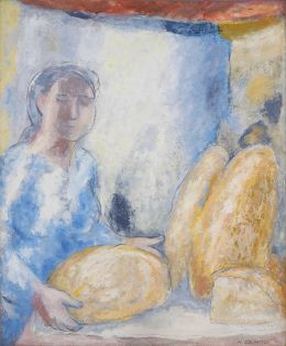 899.  MANUEL COLMEIRO (Chapa, Silleda,  1901 - Salvaterra de Miño, 1999)La Boulangère, 1962