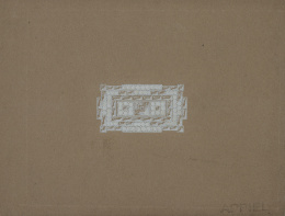 440.  Lote de dos gouaches con diseños de joyas