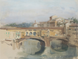 958.  RAMÓN GAYA (Murcia, 1910 - Valencia, 2005)
Ponte Vecchio, 