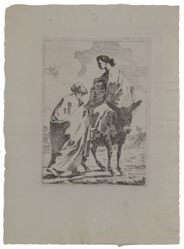 786.  FRANCISCO DE GOYA Y LUCIENTES (Fuendetodos, 1746​- Burdeos, 1828​)Huida a Egipto