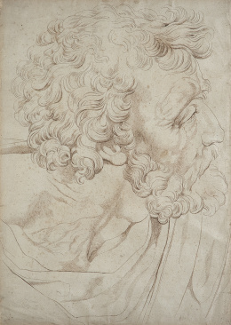 838.  ESCUELA ESPAÑOLA, FF. SIGLO XVIIIEstudio de una cabeza