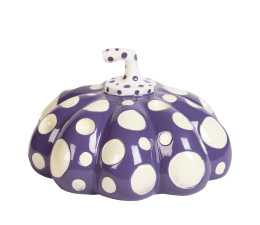 1082.  YAYOI KUSAMA (Matsumoto, Nagano, 1929)Naoshima Pumpkin (White and purple)