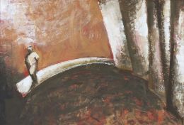 988.  SANTIAGO ARRANZ (Sabiñánigo, Huesca, 1959)Personaje en el lago, 1987