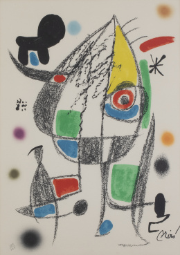 961.  JOAN MIRÓ (Barcelona, 1893 - Palma de Mallorca, 1983)Maravillas con variaciones acrósticas en el Jardín de Miró, 1975