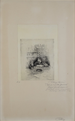 854.  MARIANO FORTUNY Y MARSAL  (Reus, Tarragona, 1838-Roma, 1874)Retrato del pintor Zamacois