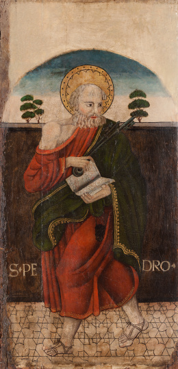 890.  ESCUELA ESPAÑOLA, FF. S. XVSan Pedro y San Gil..