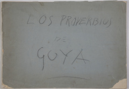 787.  FRANCISCO DE GOYA (Fuentedetodos, 1746 -Burdeos, 1828)Colección de 17 estampas que representan la serie de “los Proverbios o Disparates”Madrid, 1975.Estampado en la Calcografía de la Imprenta Nacional, segunda edición con la portada de la edición de 1864.
