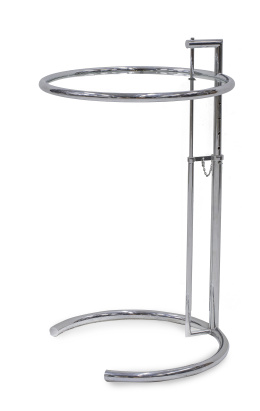 709.  Mesa E-1027 en acero y cristal. Según Eileen Grey (1878 - 1976), S. XX.