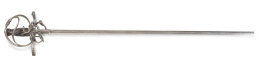 1138.  Espada de lazo de hierro con cabezas zoomorfas.Firmada Francisco Ruiz, Toledo, pp. del S. XVIII.