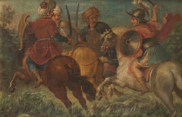 836.  ESCUELA ESPAÑOLA, SIGLO XIXSoldados a caballo