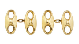 223.  Gemelos dobles con piezas de calabrote