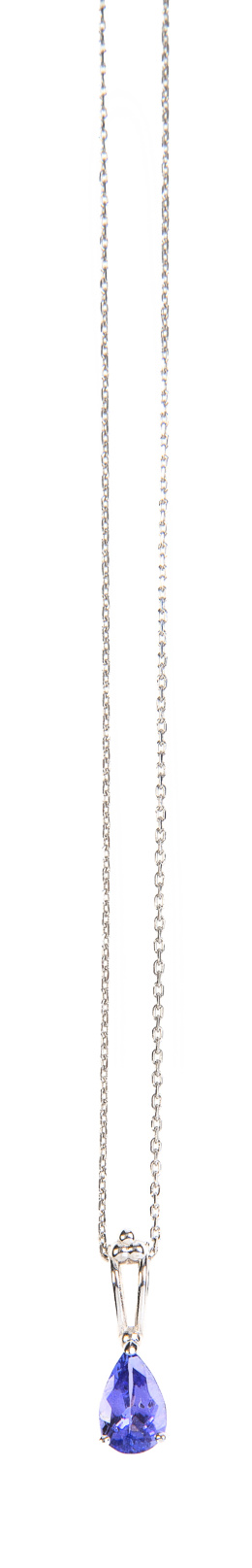 246.  Collar con tanzanita de talla pera