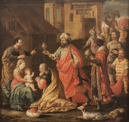791.  ESCUELA ESPAÑOLA, SIGLO XVIII
Adoración de los Reyes Magos