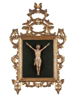 1438.  Cristo expirante.
Madera tallada y policromada, con marco 