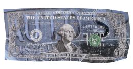 980.  KARL LAGASSE (París, 1981)One Dollar Public Sign, 2024