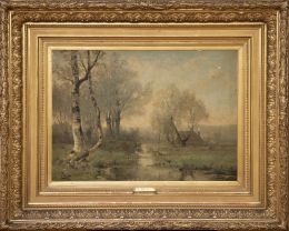 830.  ISIDORE MEYERS (Bélgica, 1836-1917)Effet du Matin