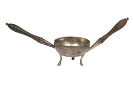 508.  Chofeta de plata con mangos de madera. Con marcas.Córdoba, h. 1831.