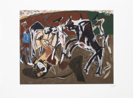 941.  JUAN BARJOLA (Torre de Miguel Sesmero, Badajoz, 1919 - Madrid, 2004)Tauromaquia