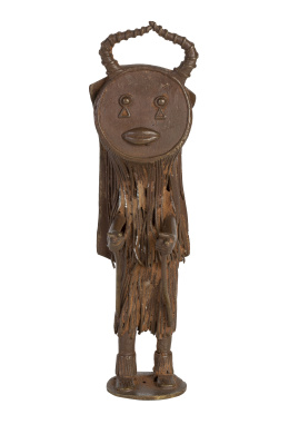 965.  Figura vestida para la danza de las máscaras de Goli, Costa de Marfil