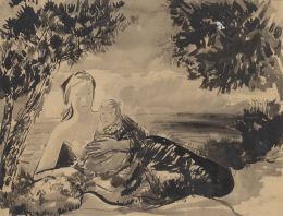 894.  PERE PRUNA OCERANS (Barcelona, 1904 - 1977)Maternidad, 1960