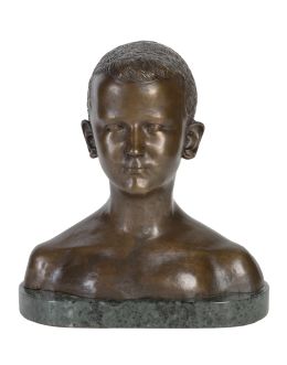 911.  JULIO ANTONIO (Antonio Rodríguez Hernández) (Móra d&#39;Ebre, Tarragona,1889 - Madrid, 1919)Cabeza de joven