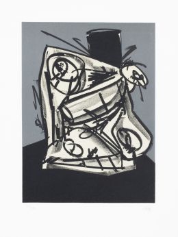 934.  ANTONIO SAURA (Huesca, 1930 -  Cuenca, 1998)Portraits, planche 2, 1986