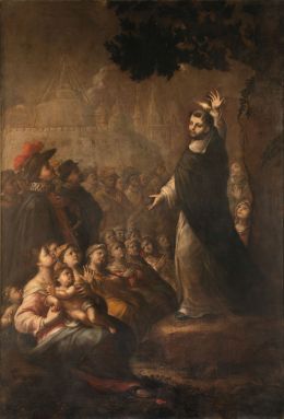 858.  ALONSO DEL ARCO (Madrid, h. 1635-1704)Predicación de Santo Domingo de Guzmán