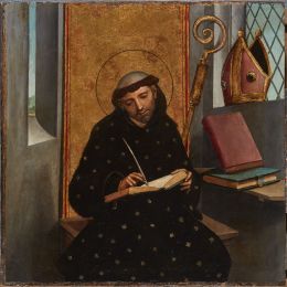 766.  JUAN CORREA VIVAR (Mascaraque, Toledo, ca. 1510- Toledo, 1566)San Nicolás de Tolentino