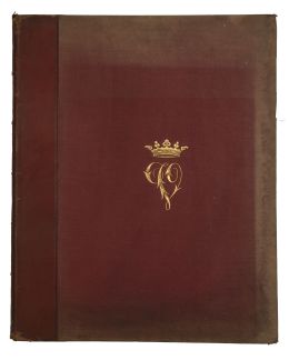 854.  Álbum descriptivo del Ejército y la Armada de España publicado por tres oficiales del Ejército. Edición de gran lujo. Madrid, imprenta de Fortanet, 1884.