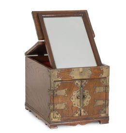 1204.  Caja de tocador de madera hualimong.China, ff. del S. XIX.